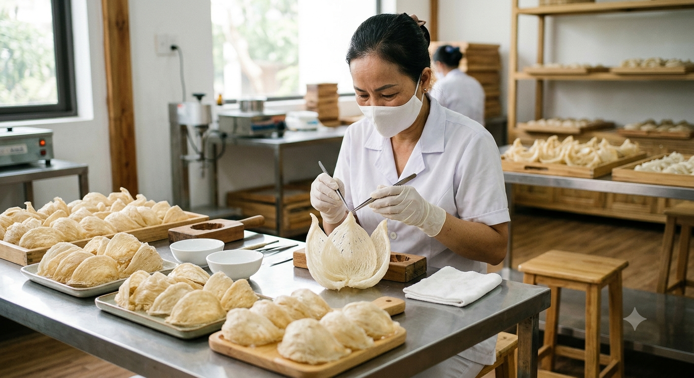 Khái niệm và đặc điểm cốt lõi của yến định hình 5A cánh sen