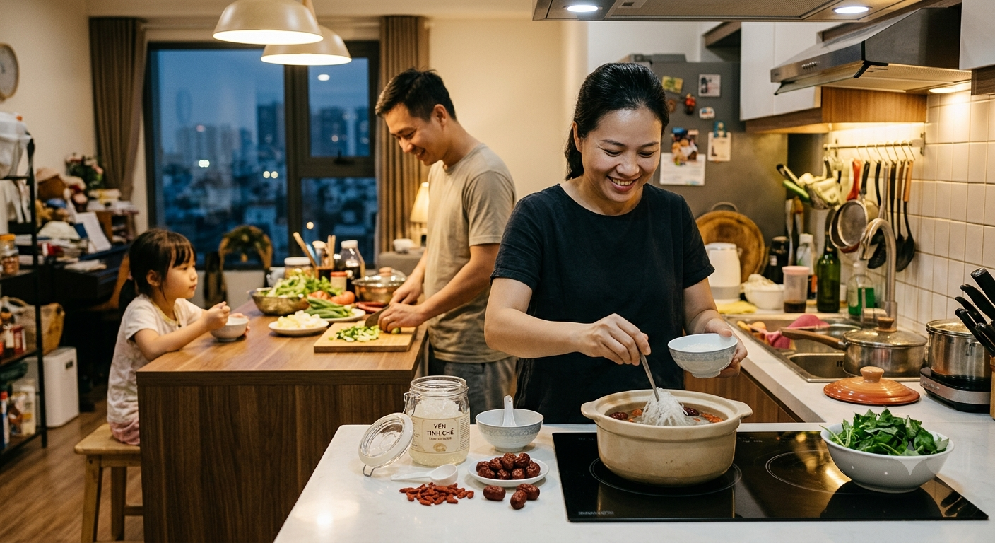 "Dễ Dùng" Với Yến Tinh Chế: Lợi Ích Cụ Thể Cho Gia Đình Bận Rộn